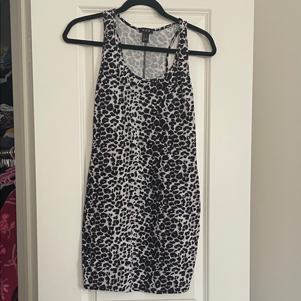 Leopard Print Mini Dress